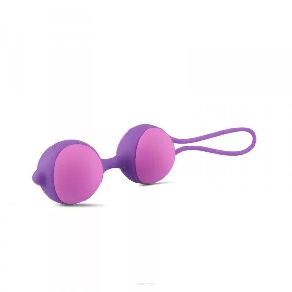 Bi-Balls Double Purple - podwójne kulki gejszy dla zaawansowanych