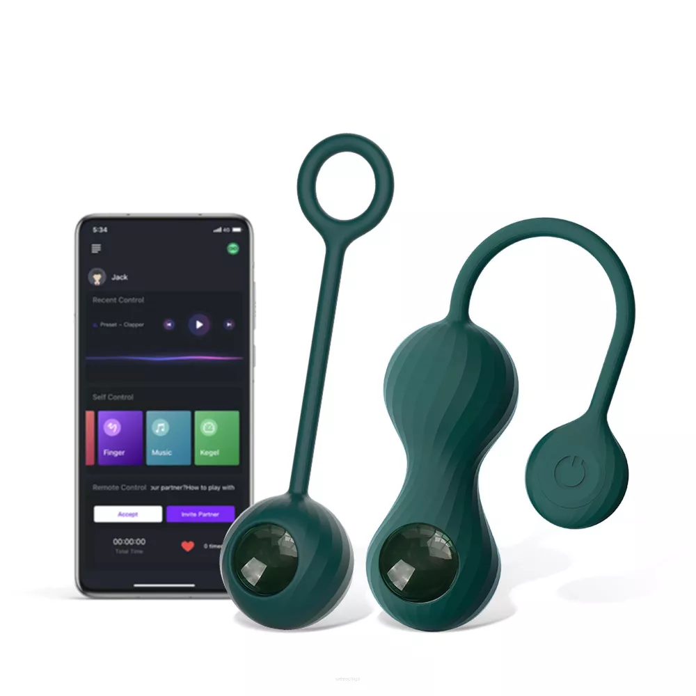 Magic Motion Crystal Duo Smart - inteligentne kulki gejszy z zestawem obciążników