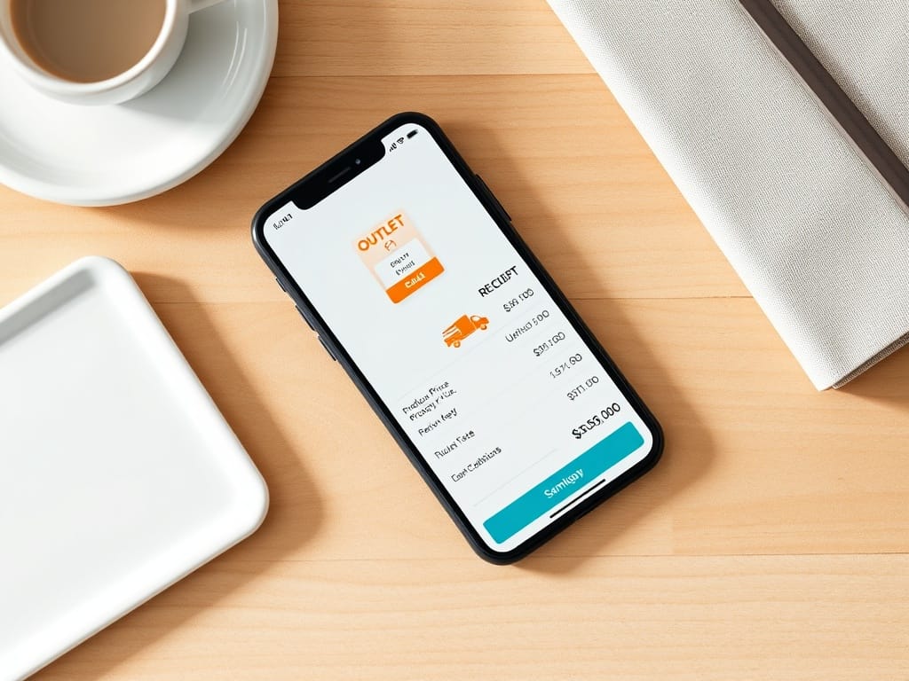 Smartfon z koszykiem online i polem kuponu – outlet online i kod rabatowy